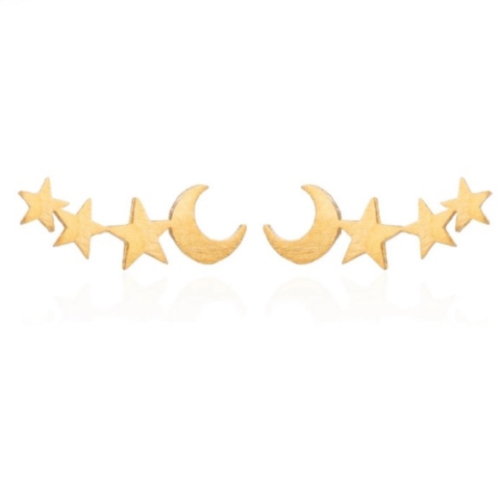 NEW!๐๐๐GOLDENโญ๏ธSTARS๐MOON๐๐๐AWESOME! PRETTY - Picture 1 of 8